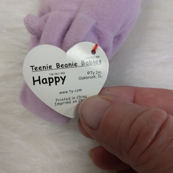 Teeny Beanie Babies, Happy the Hippo - Picture 2 of 3